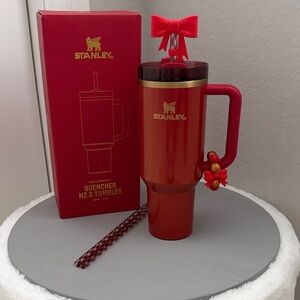 EUC Limited Edition Stanley Scarlet Tinsel 40oz Tumbler
